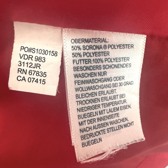 Nautica J Class Red‎ Hooded Windbreaker Jacket Women’s L Logo Sleeve 2010s Y2K - Picture 14 of 15